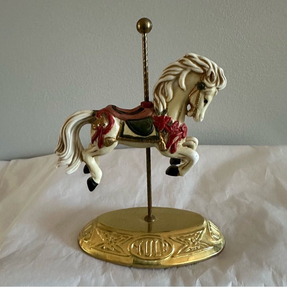 HOUSE of LLOYD Vintage CAROUSEL Porcelain HORSE Figurine 1990